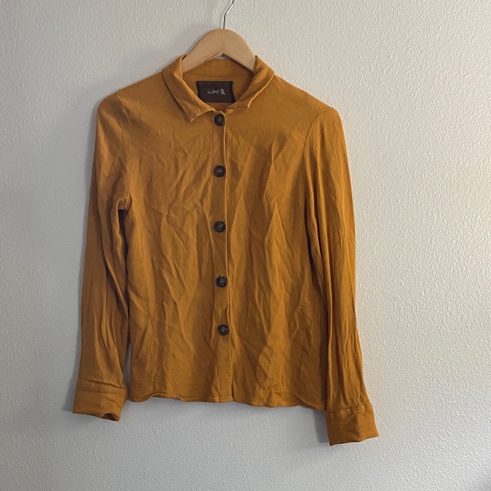 Reformation Crepe Button Down Shirt - Picture 3 of 5